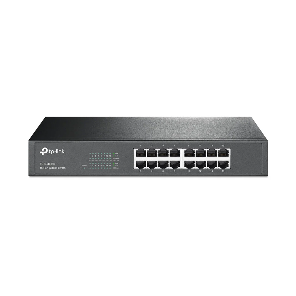 TP-Link TL-SG1016D - 16-Port Gigabit Desktop/Rackmount Switch