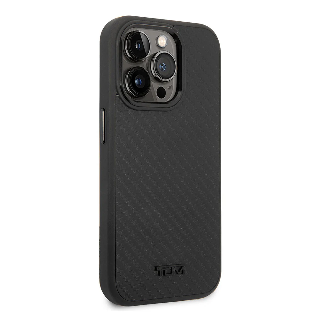 Tumi HC Aluminum Carbon Pattern Case for iPhone 14 Pro Max - Image 2
