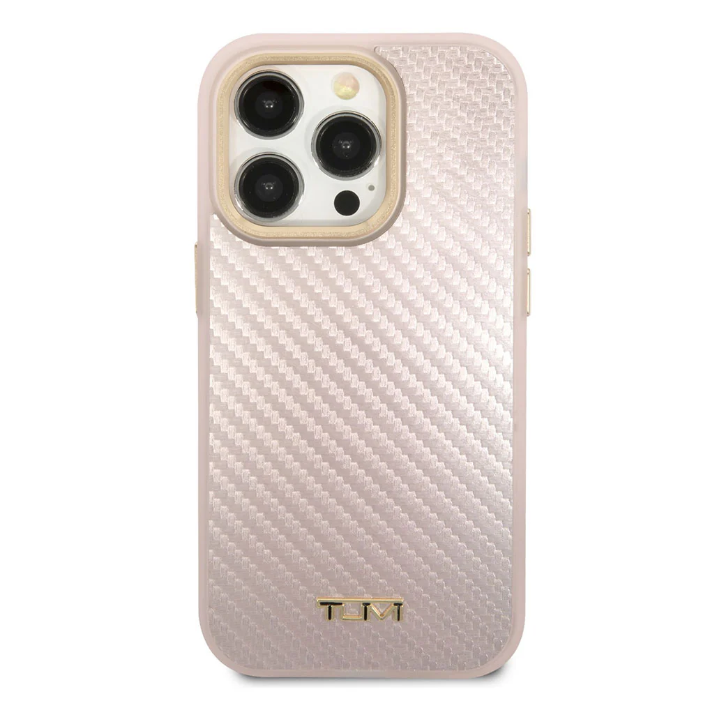 Tumi HC Aluminum Carbon Pattern Case for iPhone 14 Pro Max - Image 3