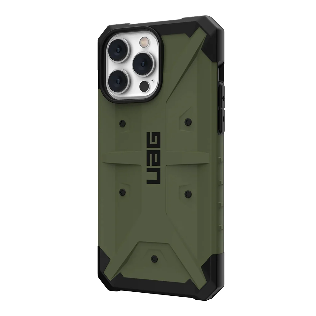 UAG Pathfinder Series Case for iPhone 14 Pro Max - Olive Green - Image 3