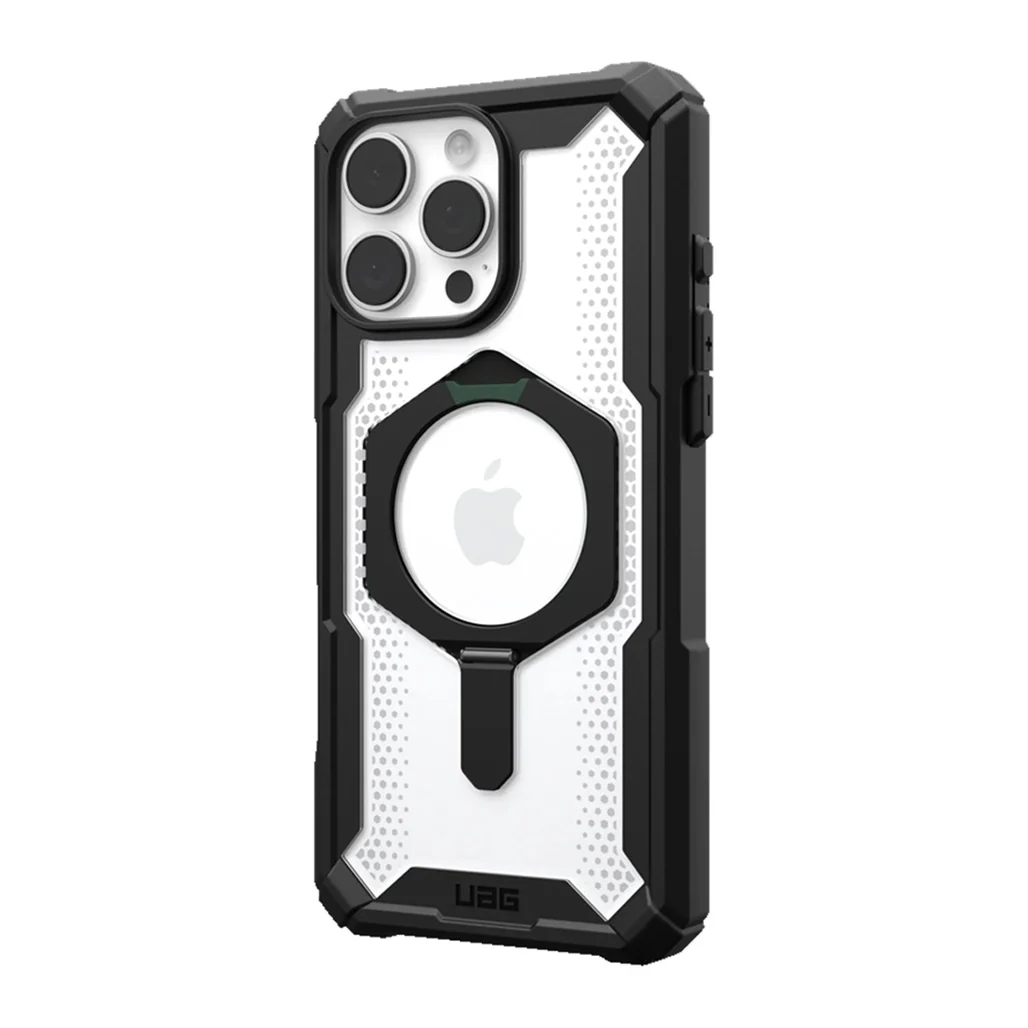 UAG Plasma XTE iPhone 15 Pro Case - Black/Clear | Rugged MagSafe Protection with Kickstand - Image 2