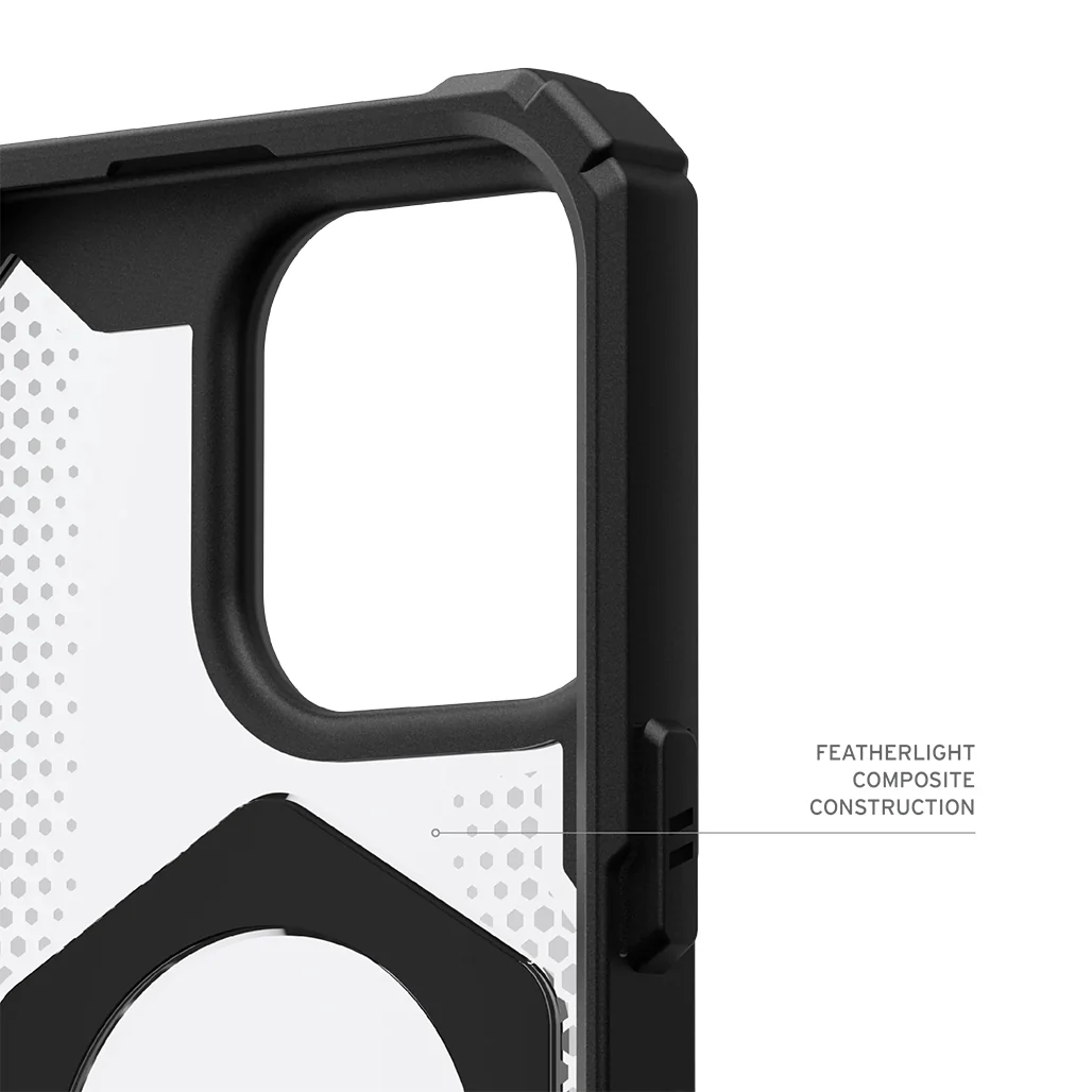 UAG Plasma XTE iPhone 16 Pro Case - Black/Clear | Durable, MagSafe-Compatible Case with Kickstand and 20 ft Drop Protection - Image 8
