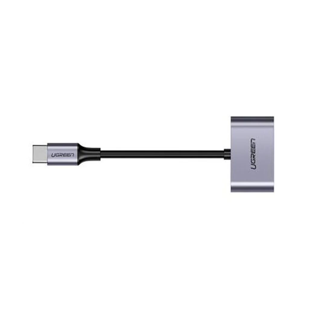 UGreen 2-In-1 USB-C To Headphone & Charger Adapter | 60W PD Quick Charging | Aluminum & TPE | 60165 - Image 2