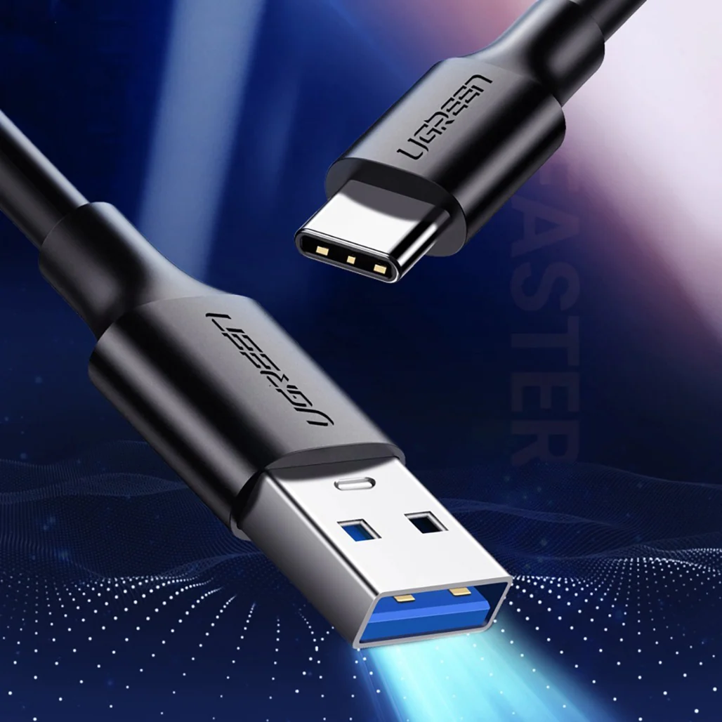 Ugreen 20881 USB-A 3.0 / USB-C 3A cable 0.5m - black - Image 15