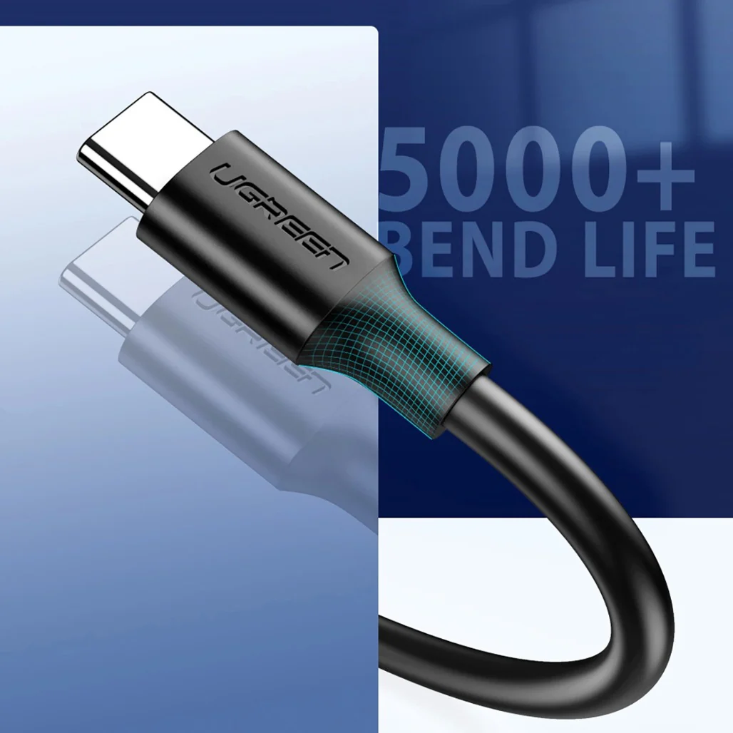 Ugreen 20881 USB-A 3.0 / USB-C 3A cable 0.5m - black - Image 4