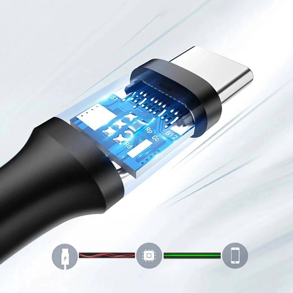 Ugreen 20881 USB-A 3.0 / USB-C 3A cable 0.5m - black - Image 5