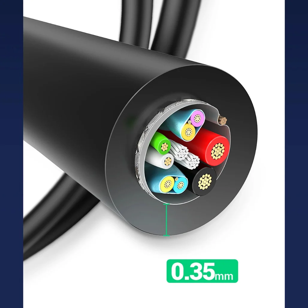 Ugreen 20881 USB-A 3.0 / USB-C 3A cable 0.5m - black - Image 8