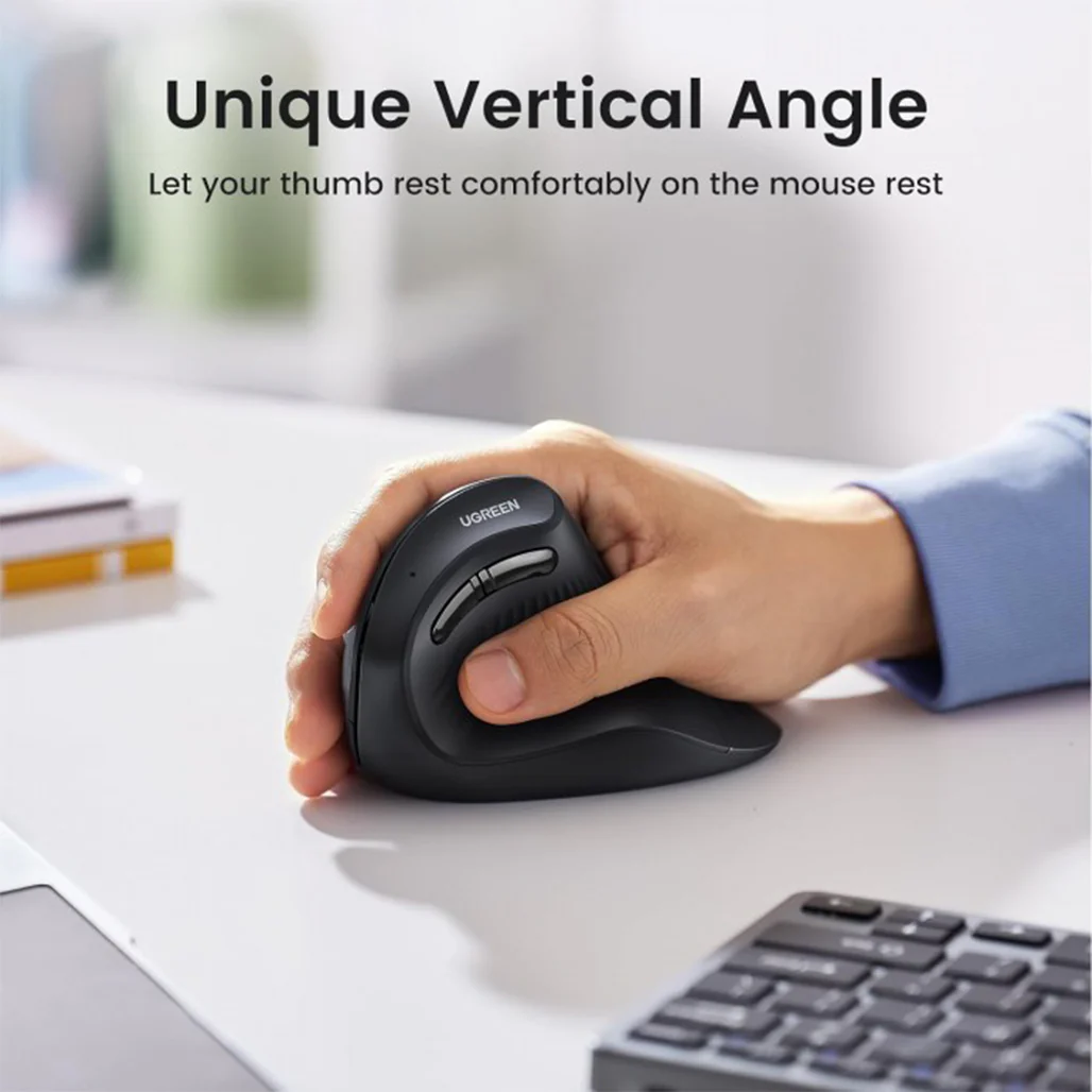 UGreen 25444 Vertical Mouse Wireless Ergonomic Mouse - Image 3