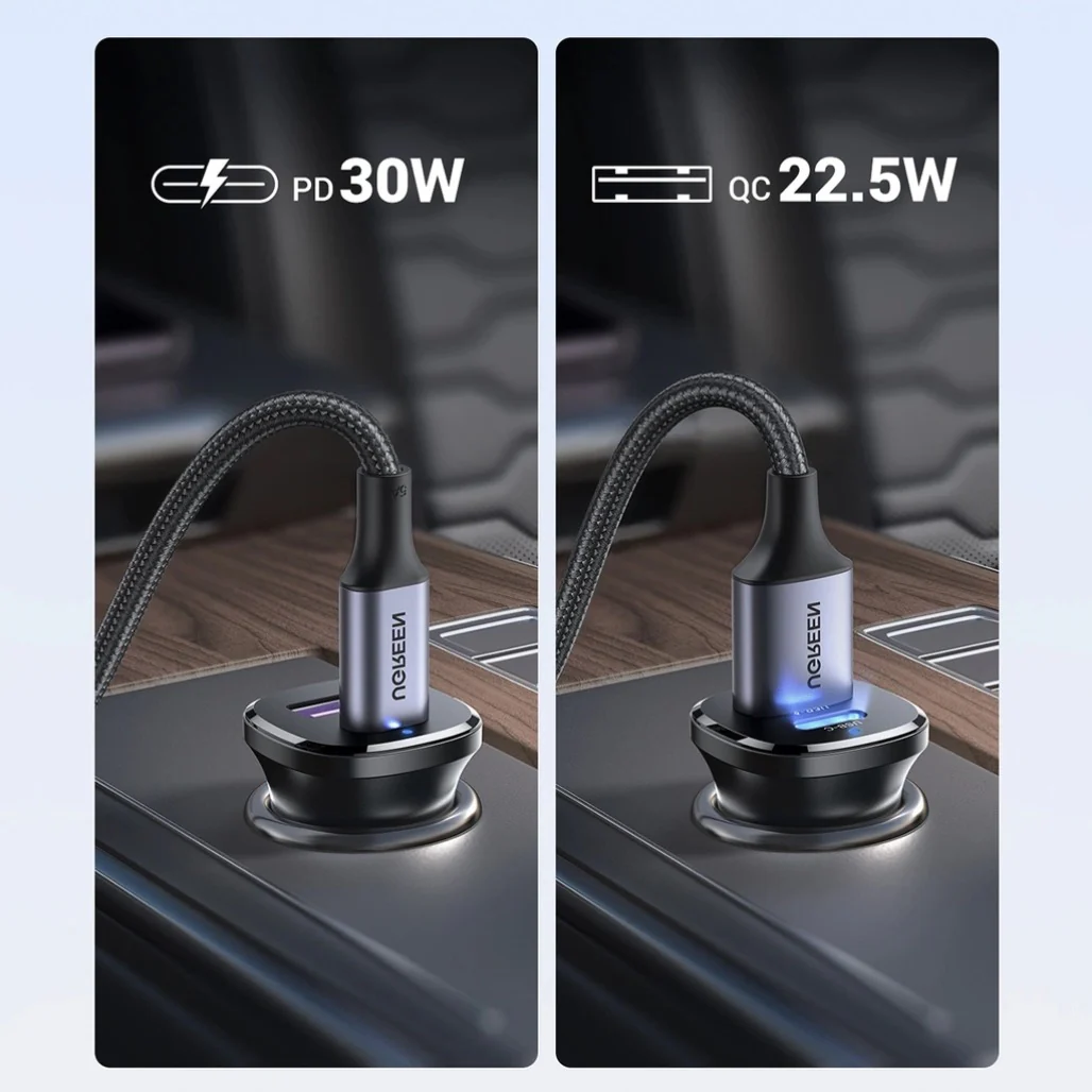 Ugreen 25845 Car Charger USB-C USB-A 30W - Image 5