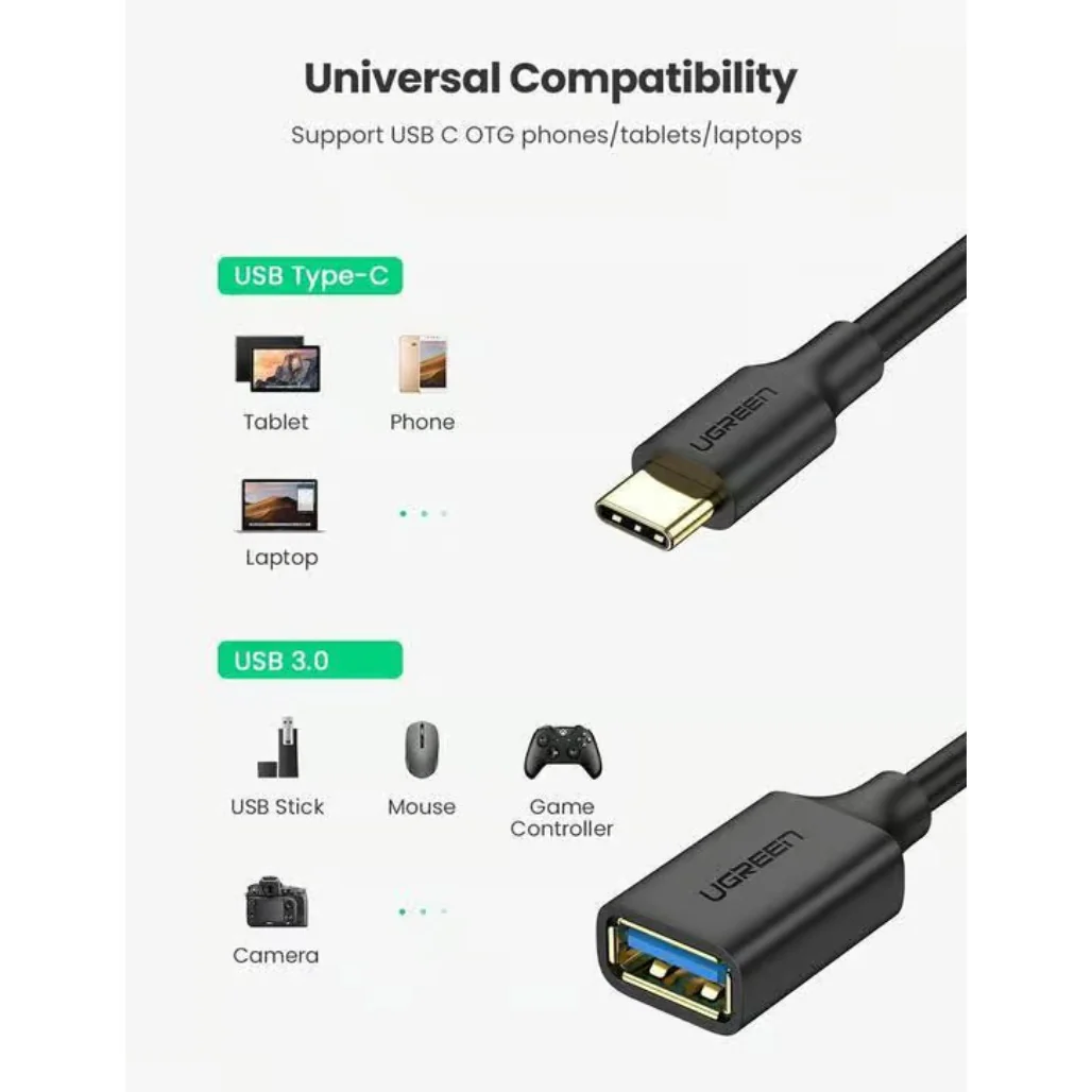 Ugreen 30701 USB C To USB 3.0 OTG Adapter - Image 3