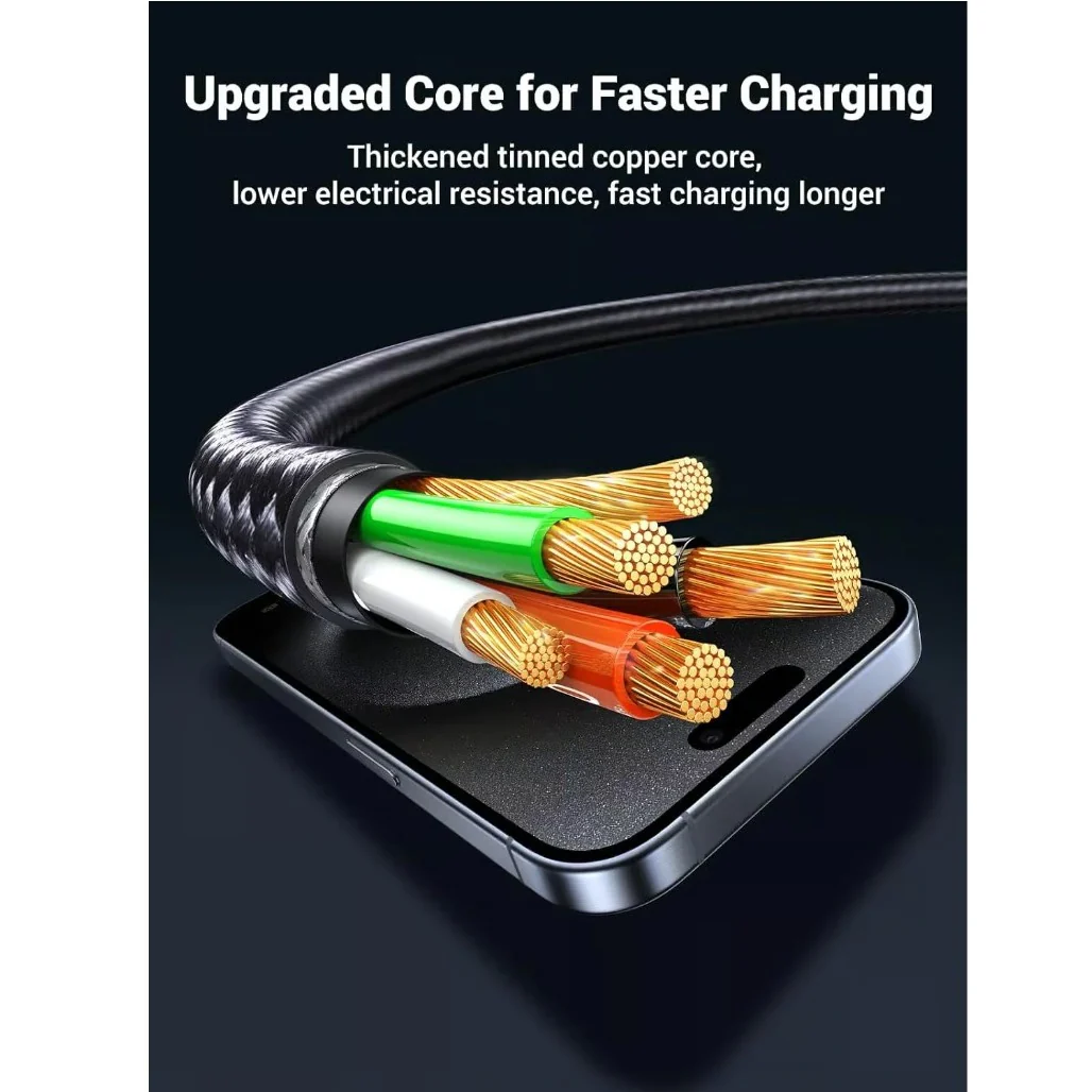 Ugreen 35087 2-in-1 Universal 100W PD Fast Charging Cable 1.5m - Image 8