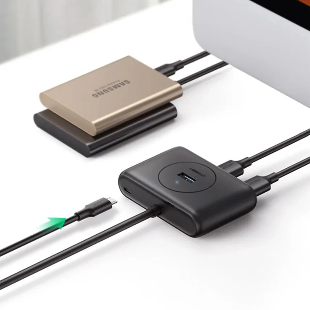 UGREEN 4-in-1 USB 3.0 Data Hub – SuperSpeed 5Gbps, 4 Port USB Expander for PC and Laptop - Image 2