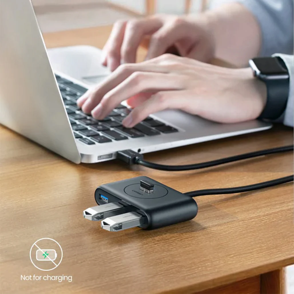 UGREEN 4-in-1 USB 3.0 Data Hub – SuperSpeed 5Gbps, 4 Port USB Expander for PC and Laptop - Image 3