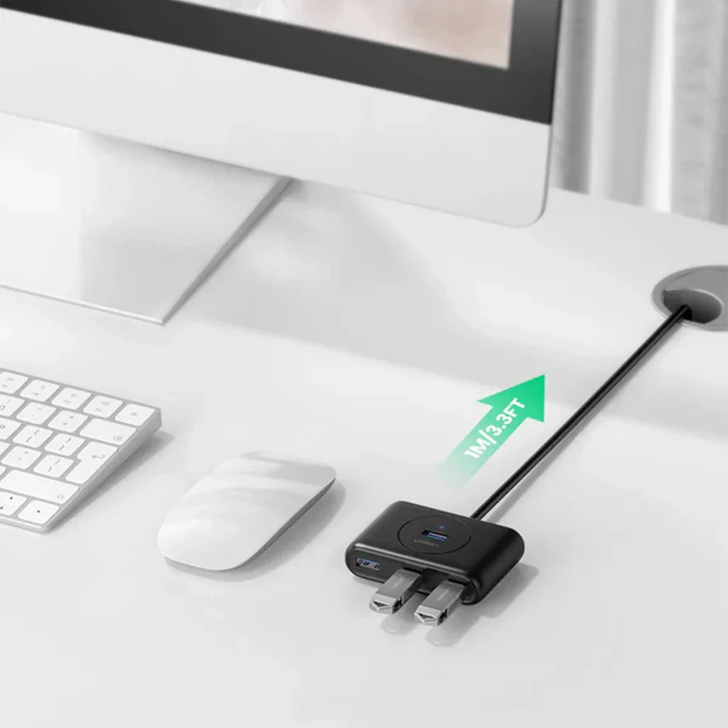 UGREEN 4-in-1 USB 3.0 Data Hub – SuperSpeed 5Gbps, 4 Port USB Expander for PC and Laptop - Image 4