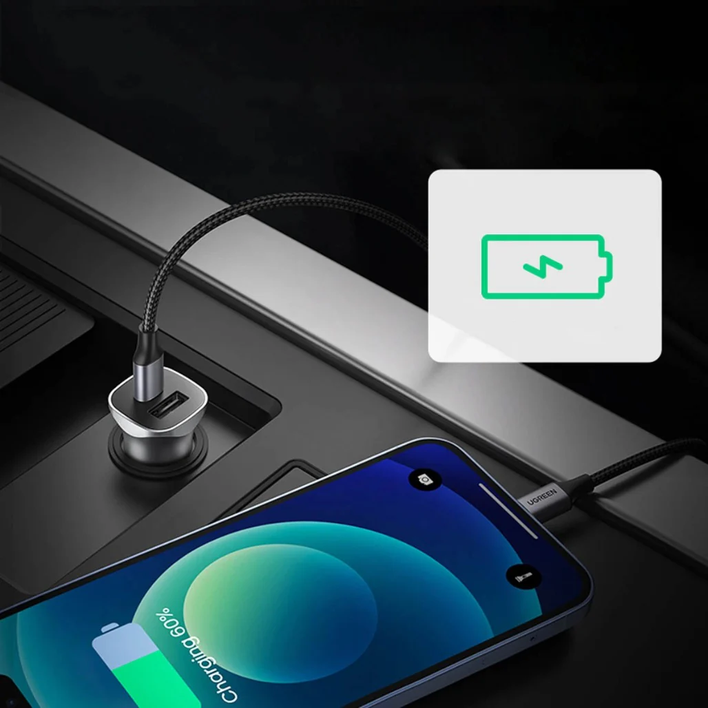 Ugreen 40858 30W USB C Car Charger Dual Port PD3.0 QC3.0 Fast Charging - Image 7