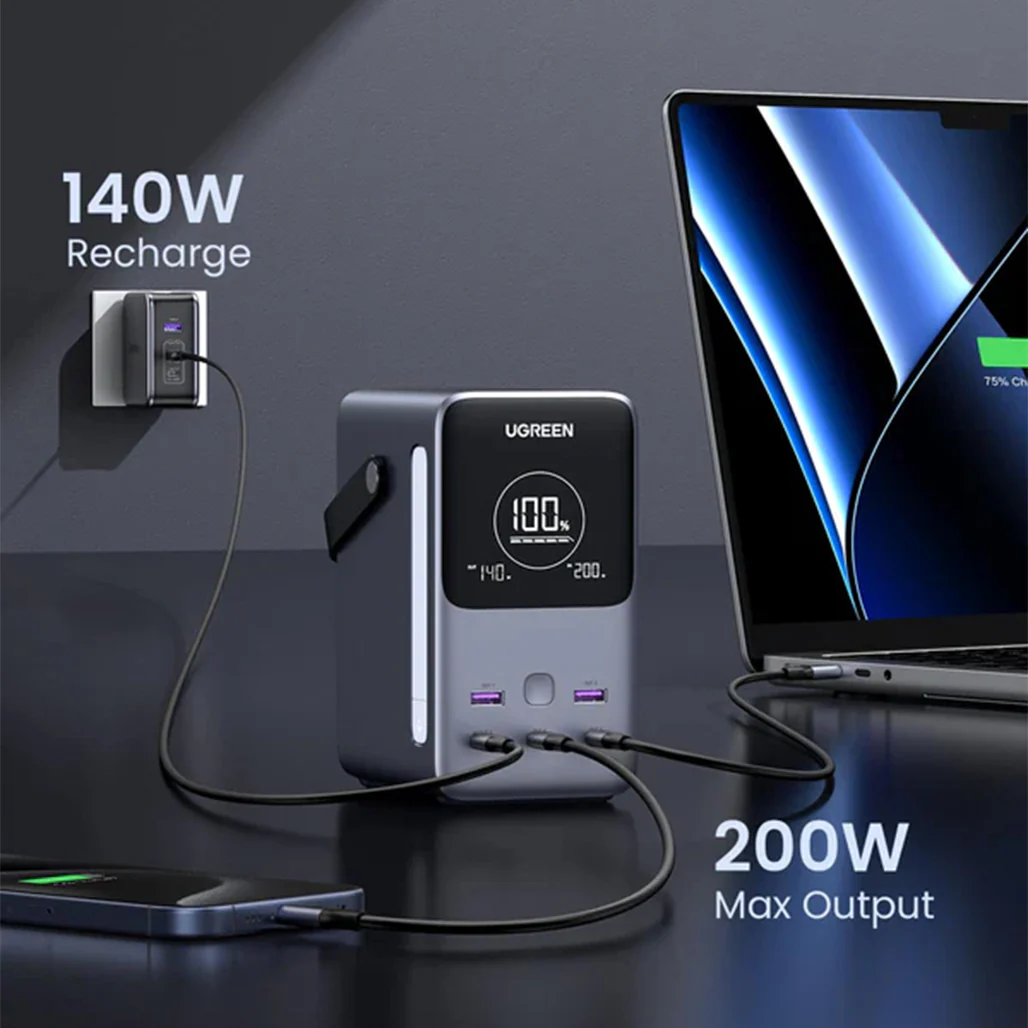 UGreen 48,000mAh 300W Portable Power Bank with Smart Digital Display | 25286 - Image 4