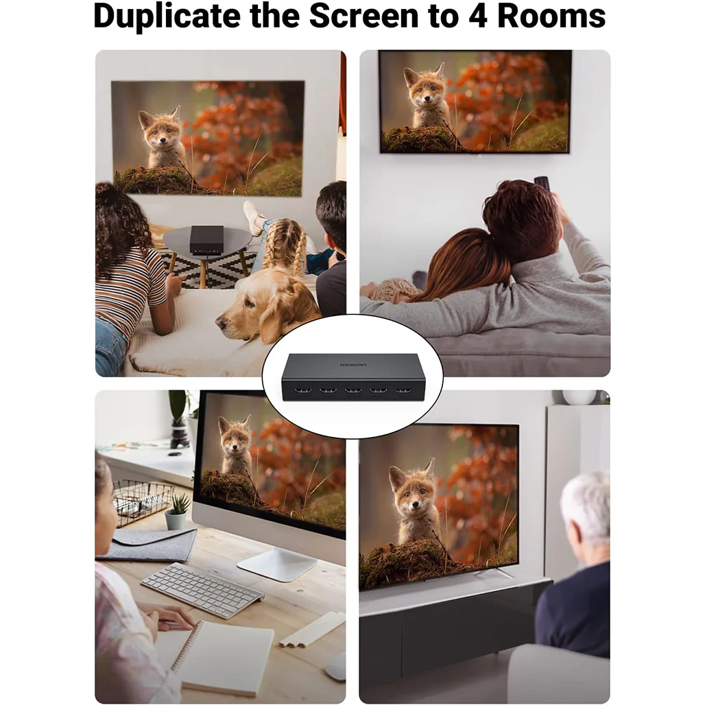 UGREEN 4K HDMI Splitter 1 In 4 Out | HDMI 2.0 Splitter with 4 Ports for TVs, Monitors, and Gaming Consoles - Image 8