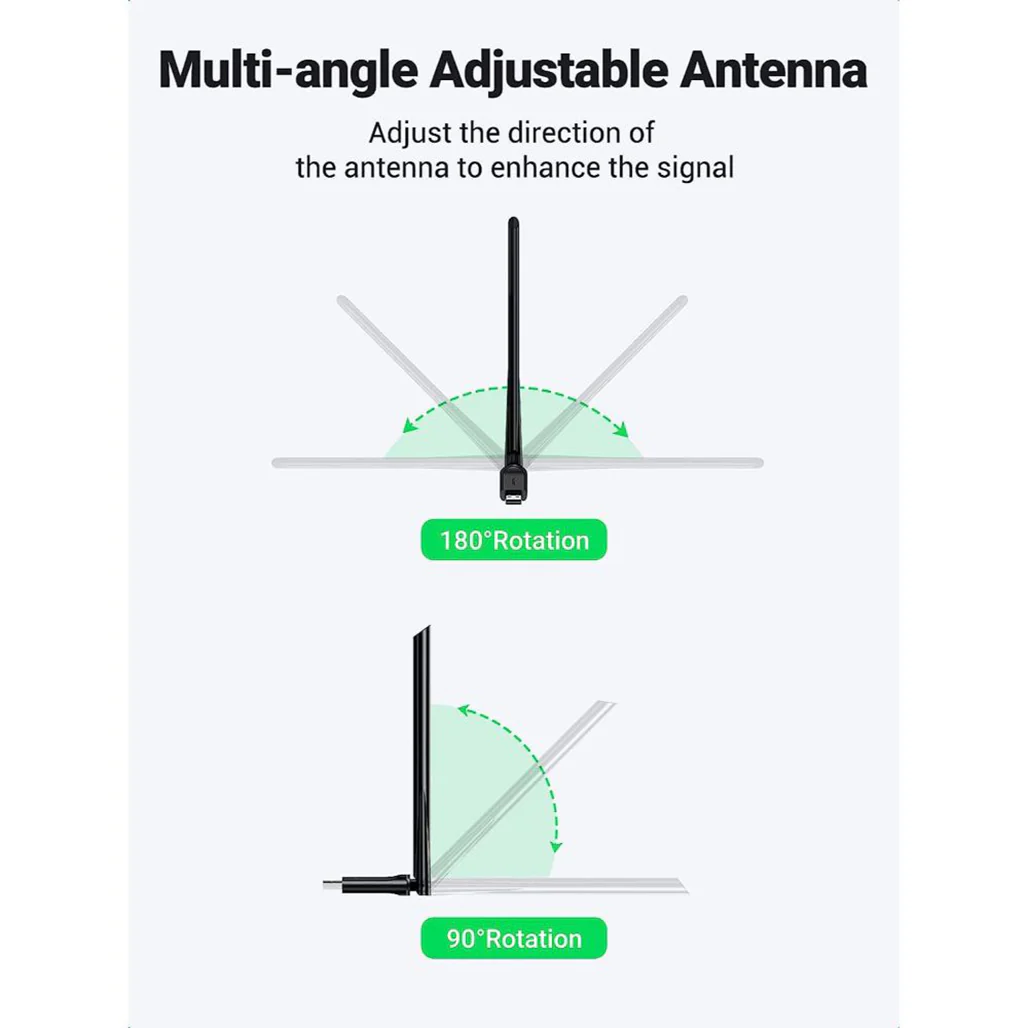 UGreen AC650 - Dual Band USB WiFi Adapter - Image 3