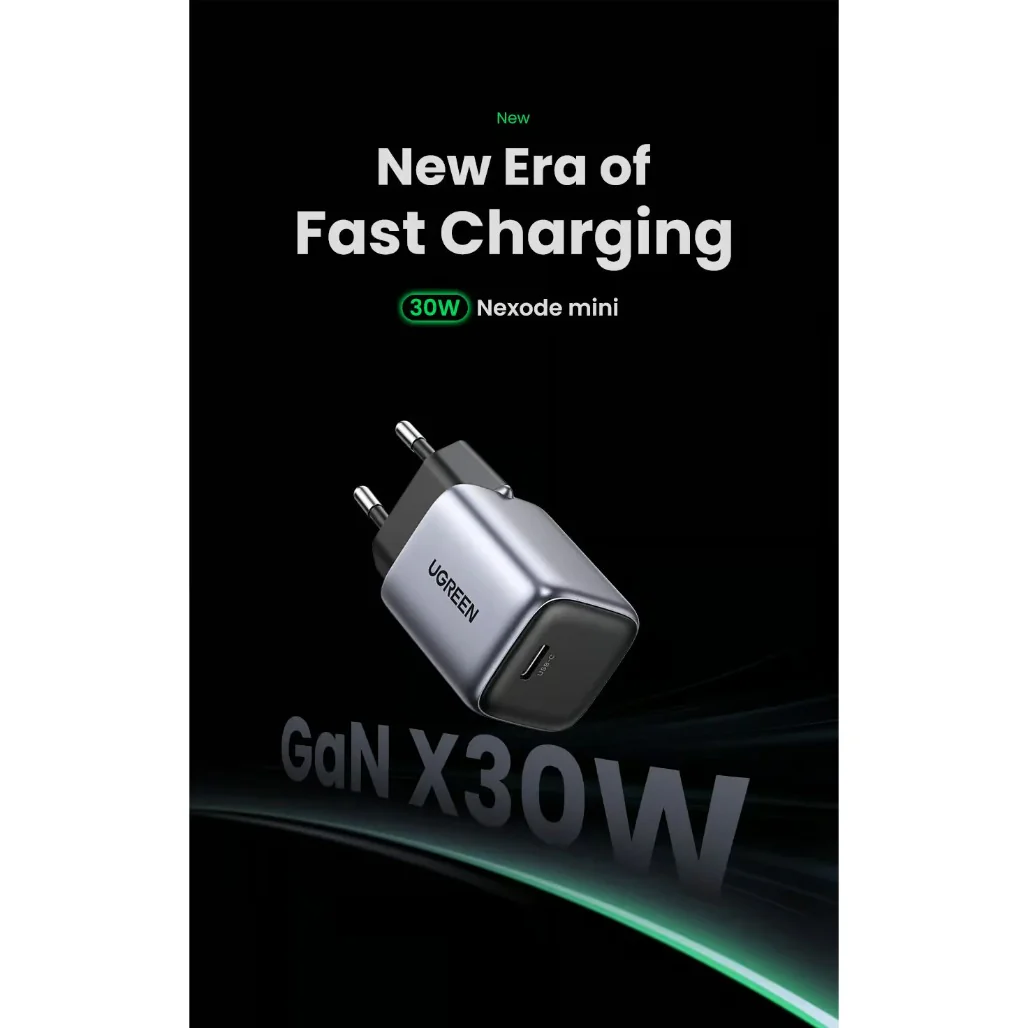 Ugreen 90666 Nexode 30W USB-C Fast Charger with GaN Technology - Image 6