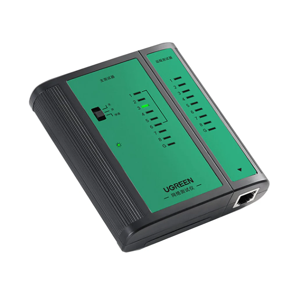 UGreen Network & Telephone Cable Tester – Automated Wire Testing with LED Display for RJ11 and RJ45 Cables - Image 2