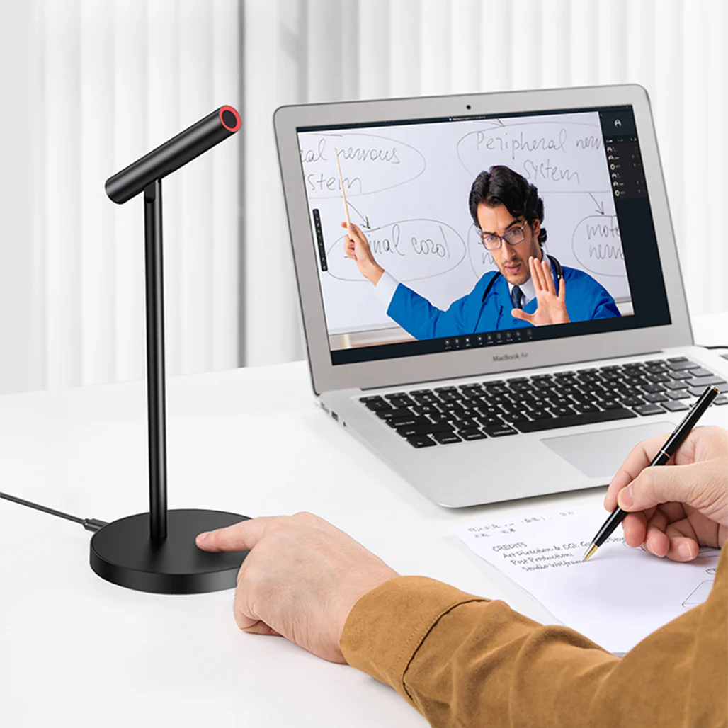 UGreen Desktop USB Microphone with Smart Noise-Cancelling – 360° Omnidirectional, 16bit/48kHz, 2.5m Cable - Image 2