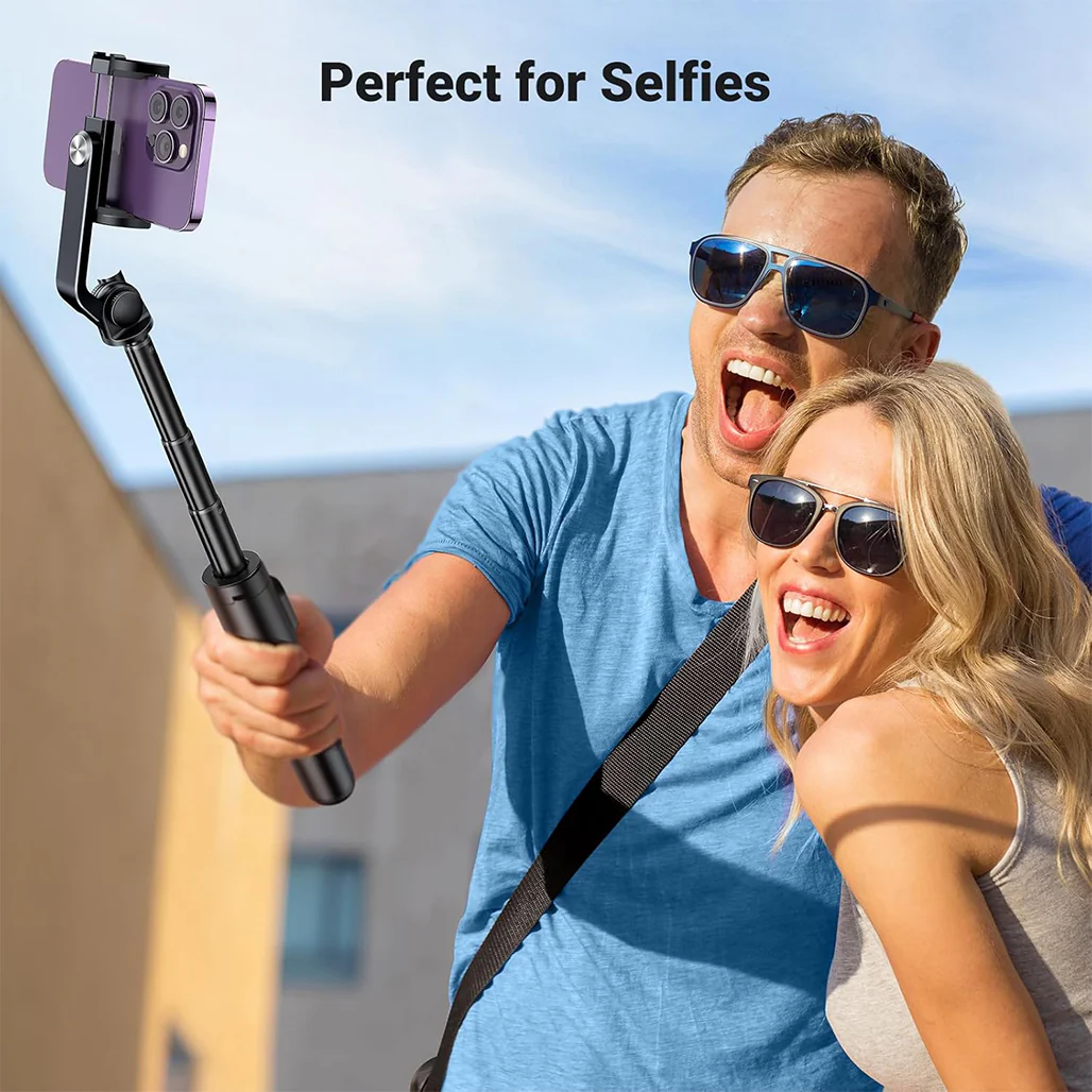 UGREEN Dual Function Selfie Stick & Tripod with Bluetooth Remote | Adjustable Height & 200° Rotation for iPhone, Galaxy, and Cameras - Image 9