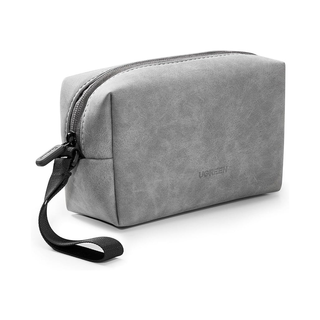 UGREEN Hard Drive Storage Bag – Waterproof PU Leather Travel Organizer for Digital Accessories, Cables, Power Banks, and Gadgets