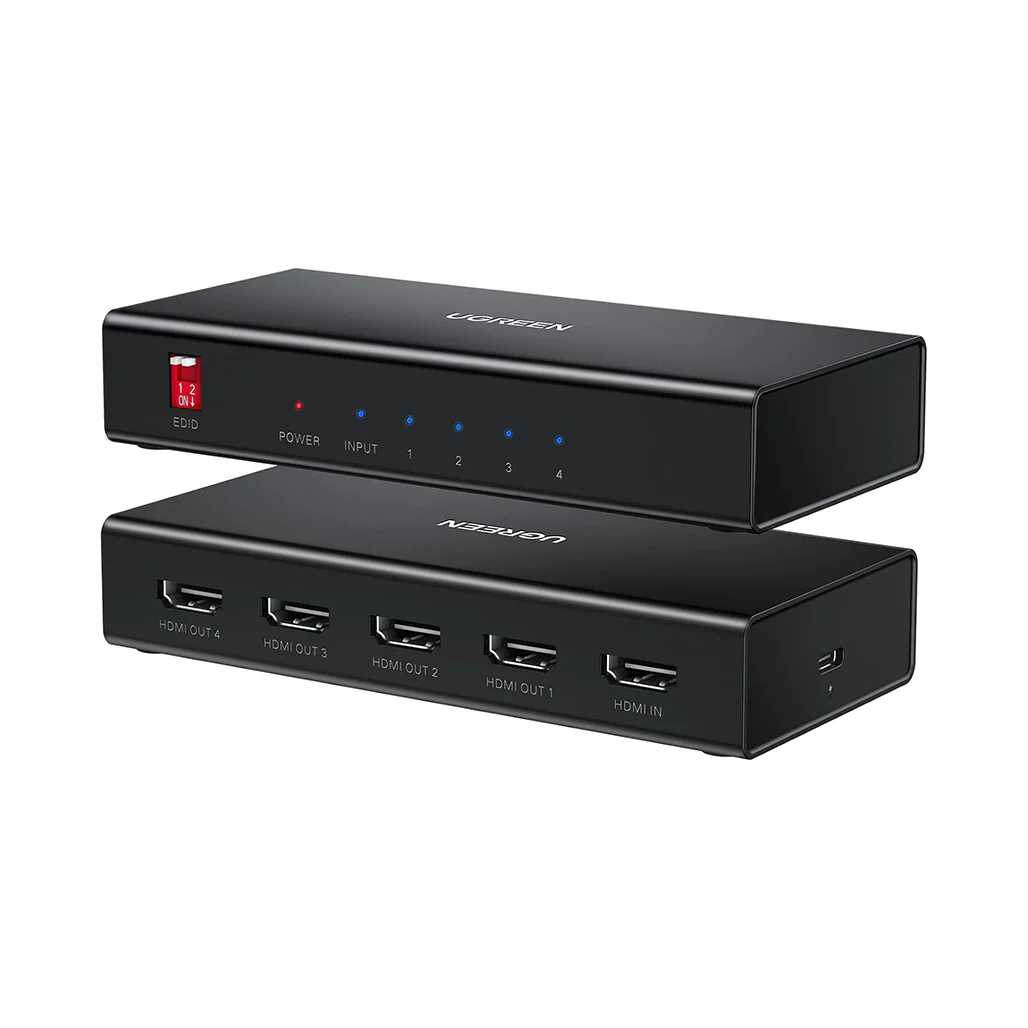 UGREEN HDMI Switch 5 In 1 Out 4K@60Hz | HDMI Splitter with Remote for Gaming Consoles and Streaming Devices - Image 2