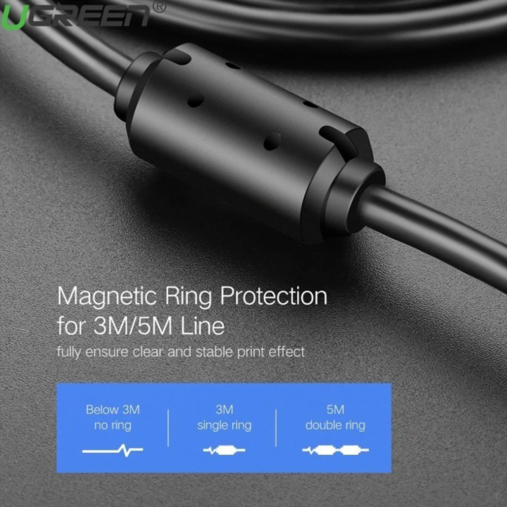 UGREEN High-Speed USB Printer Cable – USB-A to USB-B 2.0, 1.5M/5M – Reliable Data Transfer - Image 4