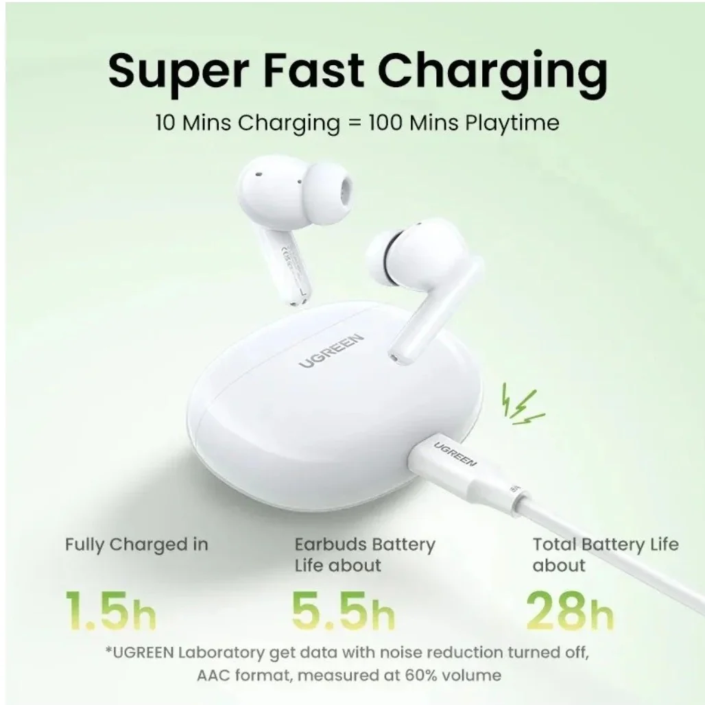Ugreen HiTune P3 Active Noise Cancelling Wireless Earbuds - 45110 - Image 5