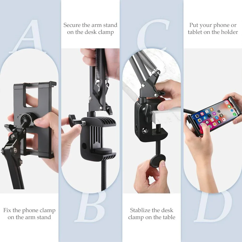 UGREEN Lazy Arm Tablet Holder | 360° Adjustable Tablet Stand with 2-Stage Flexible Arms - Image 6