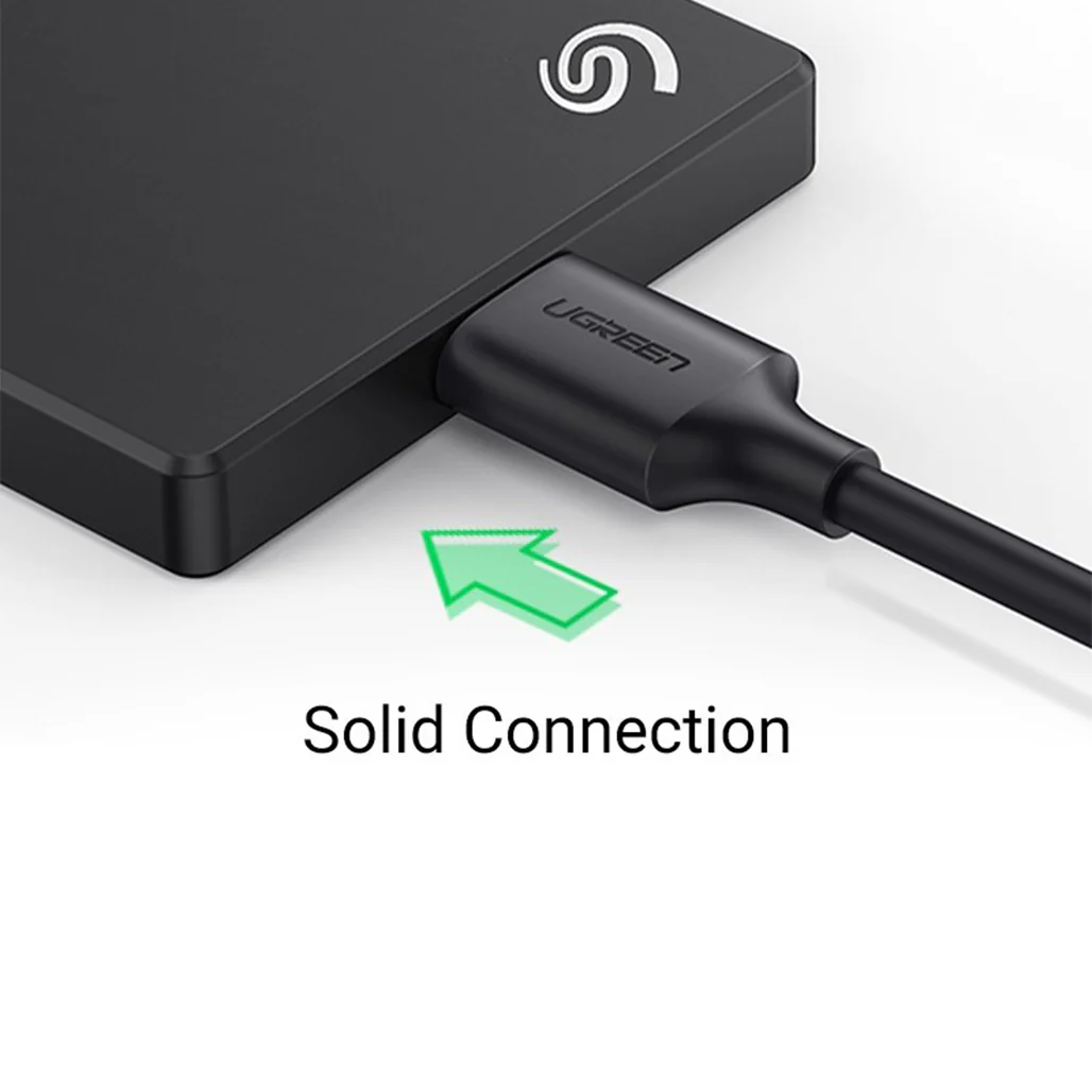 UGREEN Micro USB 3.0 to USB-C 3.1 Hard Drive Data Cable, 1M – High-Speed 5Gbps Transfer & Fast Charging - Image 3