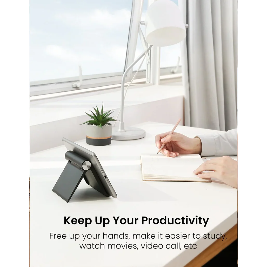 UGREEN Multi-Angle Desk Tablet Stand – Adjustable & Foldable iPad Holder for Tablets, Phones, and E-Readers - Image 5