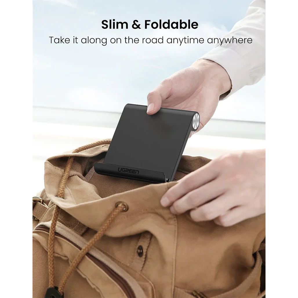 UGREEN Multi-Angle Desk Tablet Stand – Adjustable & Foldable iPad Holder for Tablets, Phones, and E-Readers - Image 6