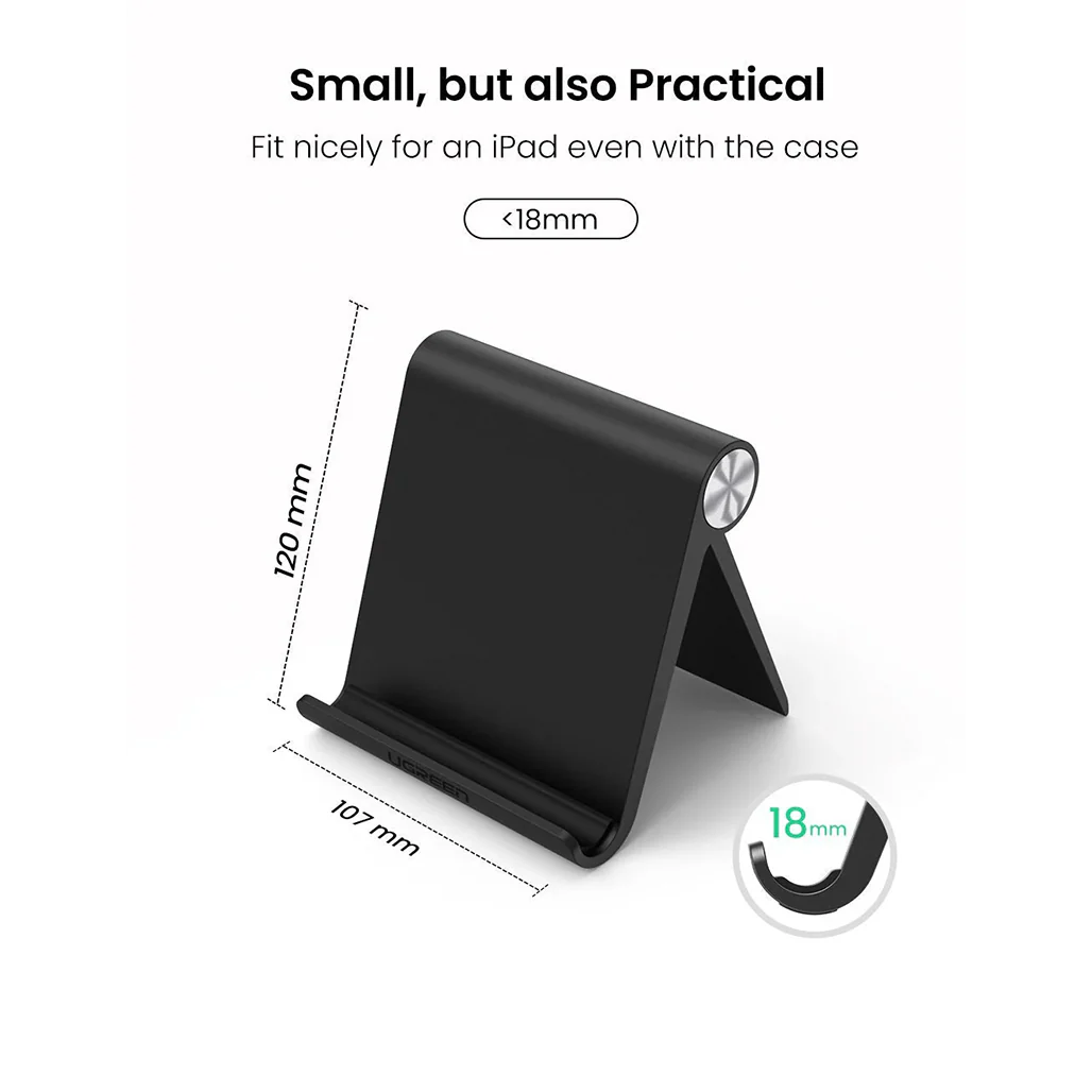 UGREEN Multi-Angle Desk Tablet Stand – Adjustable & Foldable iPad Holder for Tablets, Phones, and E-Readers - Image 7