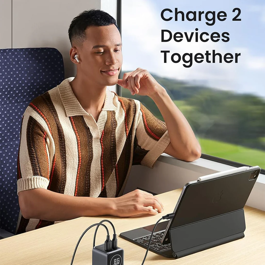 UGREEN Nexode 100W 12000mAh Fast Charging Power Bank with Smart Display – USB-C & USB-A Portable Charger for Laptops, iPhones, Tablets, and More - Image 9