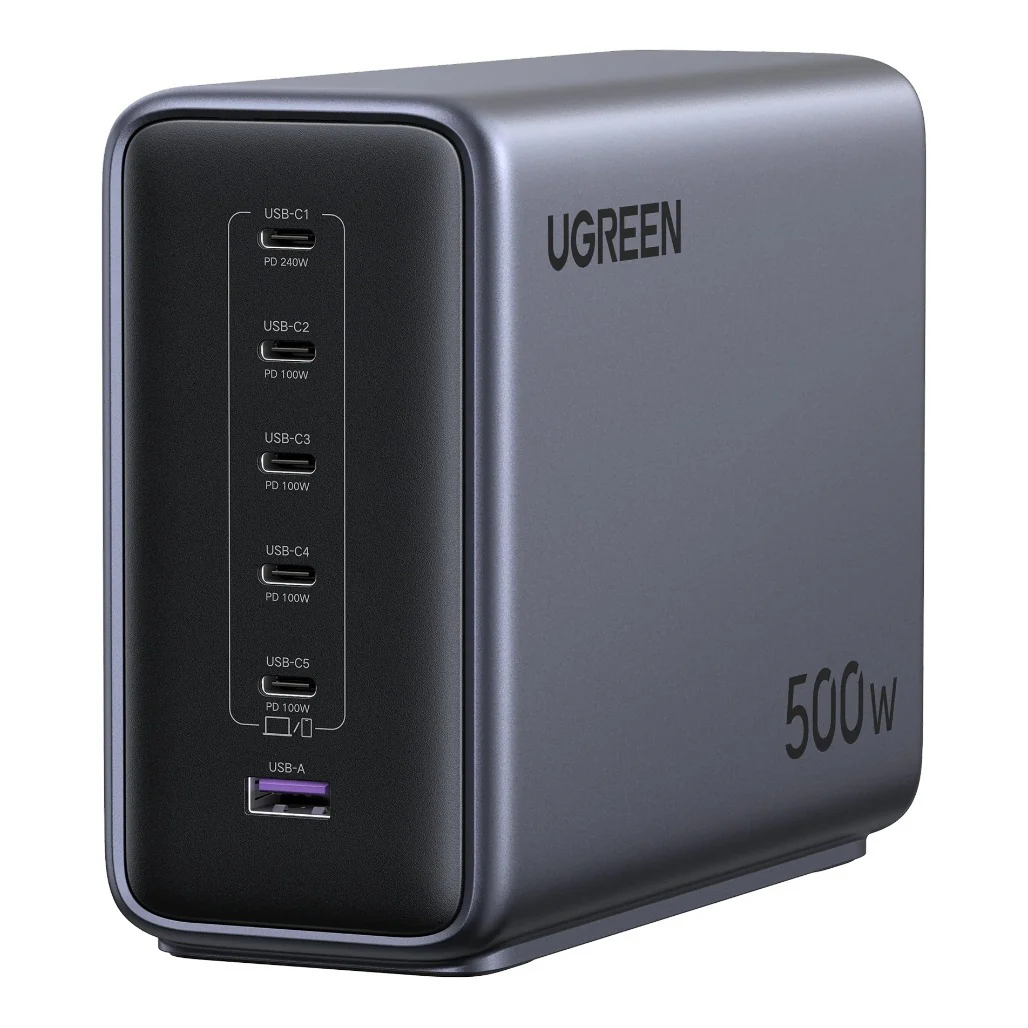 Ugreen Nexode 500W Desktop Charger - 6-Port GaN Power Station