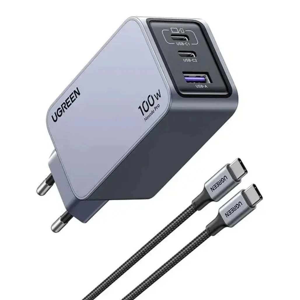 Ugreen Nexode Pro 100W GaN Charger - 3-Port USB-C PD Fast Charger