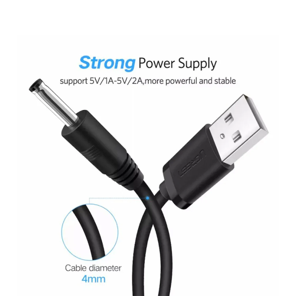 UGREEN USB 2.0 to DC 3.5mm Charging Cable 1M - Image 2