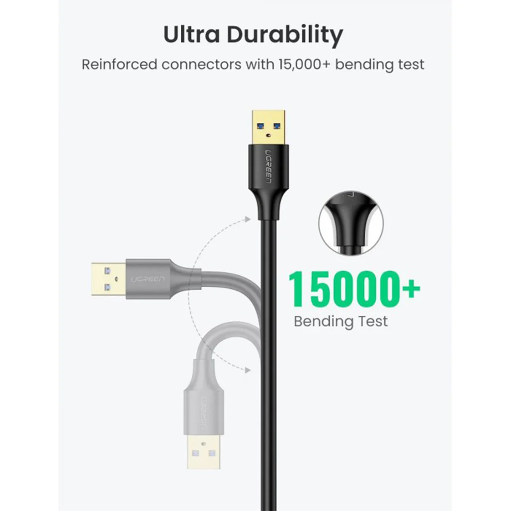 UGreen USB 3.0 Extension Cable | USB-A Male to USB-A Female | High-Speed Up to 5Gbps - Image 3