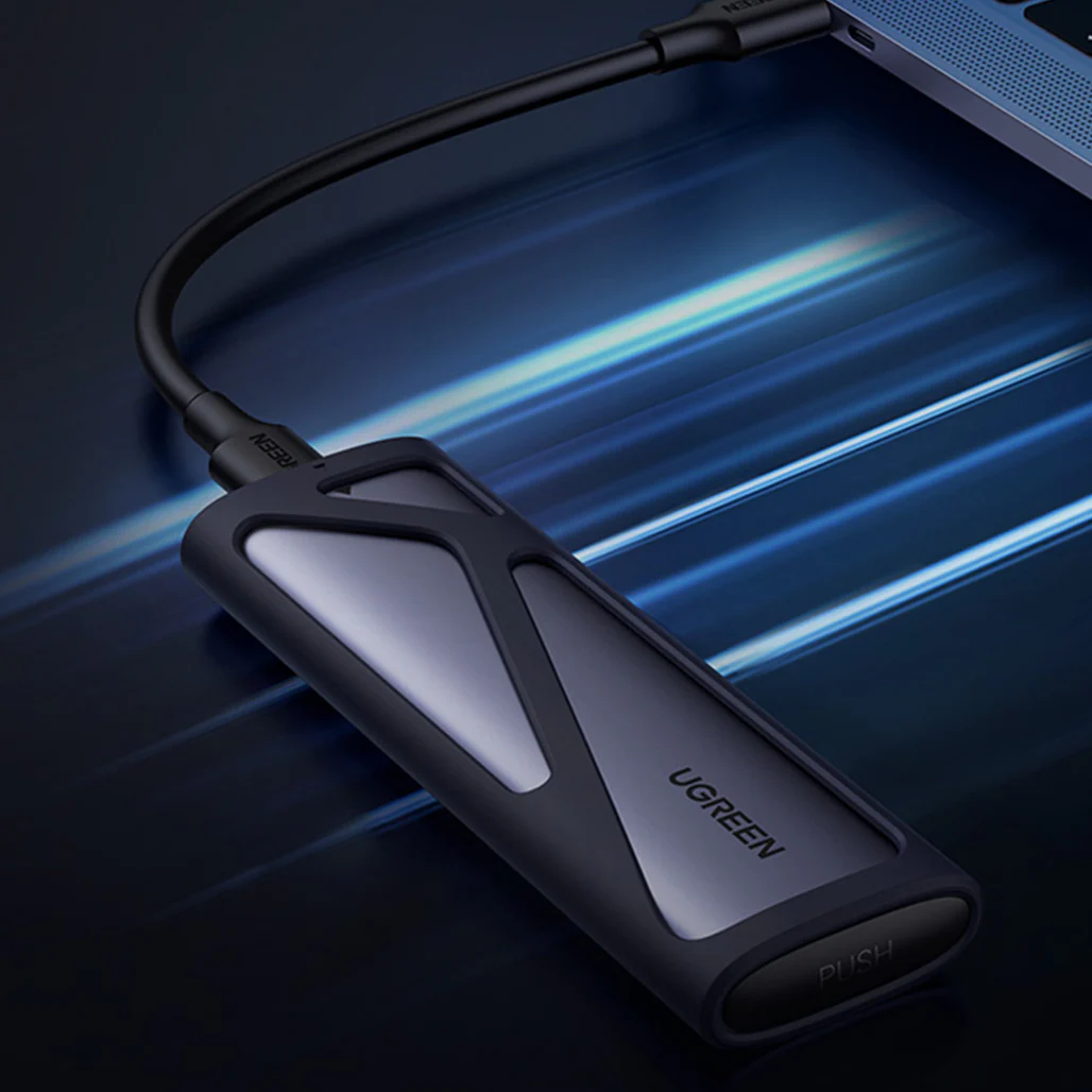 UGREEN USB-C to M.2 NVMe M-Key SSD Enclosure 10Gbps - Image 2