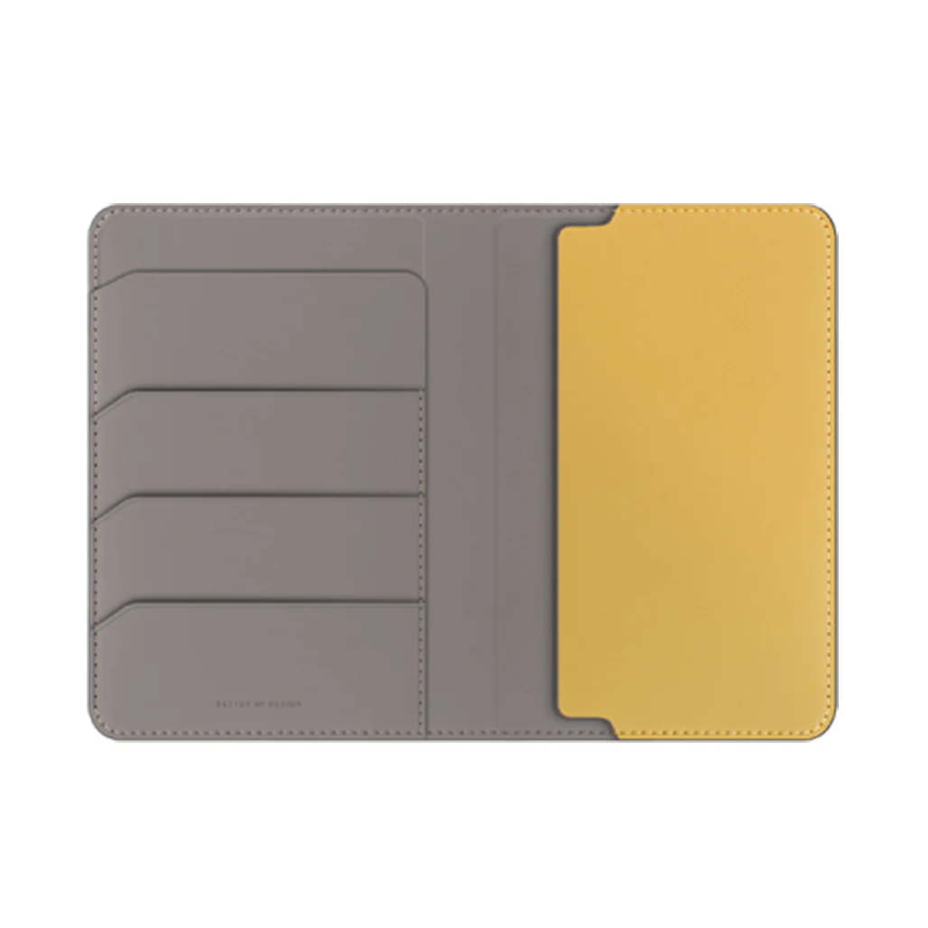 Uniq Belmont Vegan Leather Passport Holder – RFID Protection, Slim Travel Wallet - Image 2