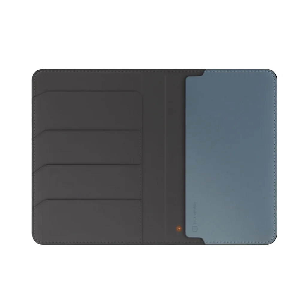 Uniq Belmont Vegan Leather Passport Holder with Apple Find My Tracker & RFID Protection - Image 2