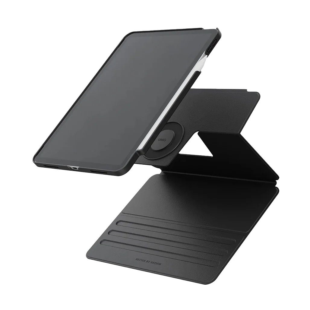Uniq Rovus SnapMount Magnetic iPad Stand & Case for iPad (A16) - with Built-in Apple Pencil Holder – 360° Rotation & Multi-Angle Viewing - Image 4