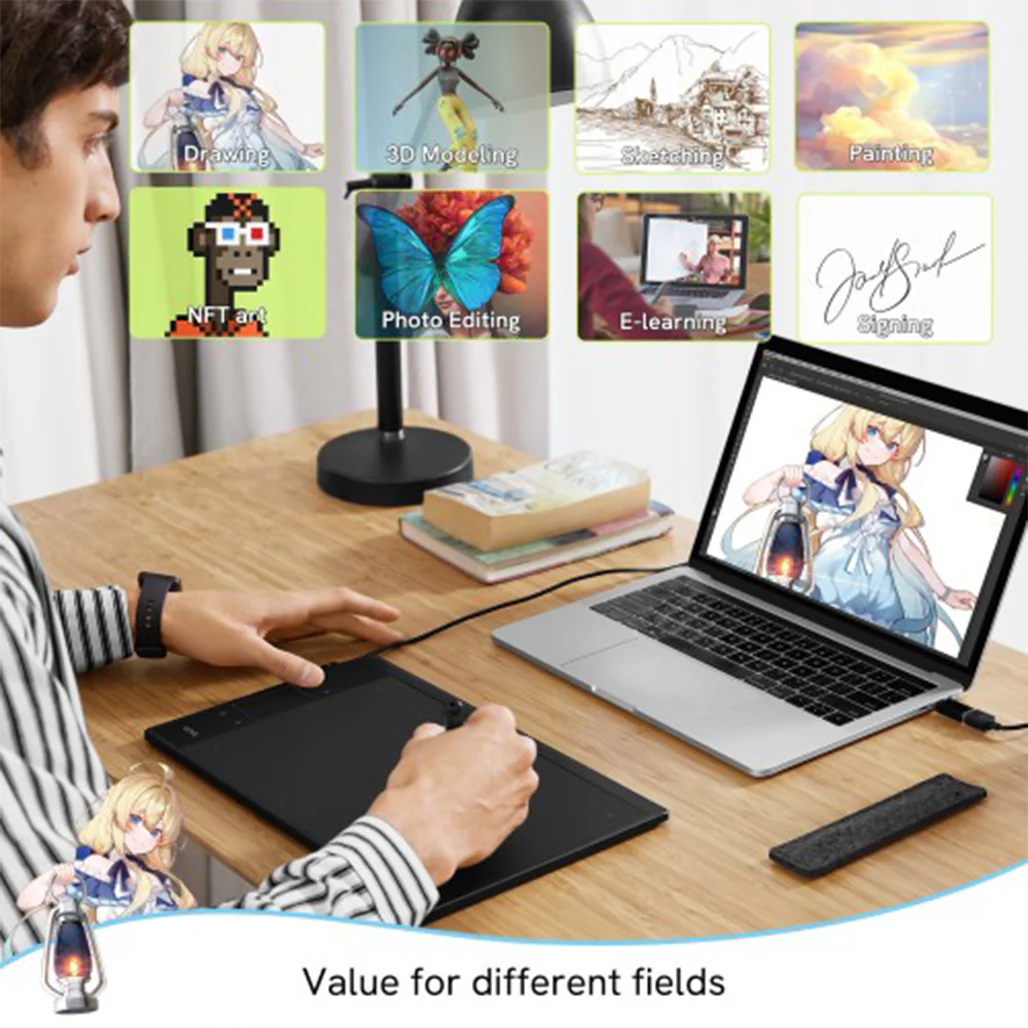 VEIKK Creator A30 Drawing Tablet – Advanced Digital Art Tool for Designers and Creators - Image 4