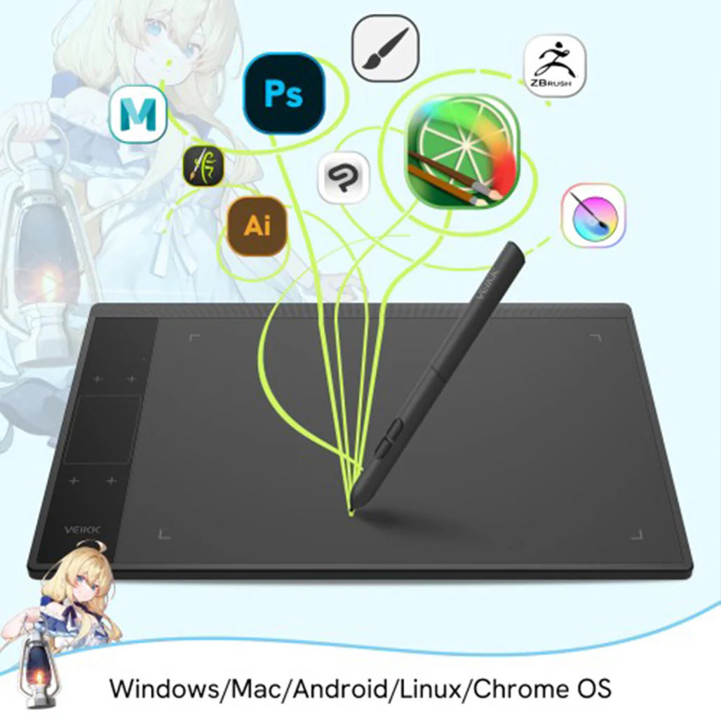 VEIKK Creator A30 Drawing Tablet – Advanced Digital Art Tool for Designers and Creators - Image 6