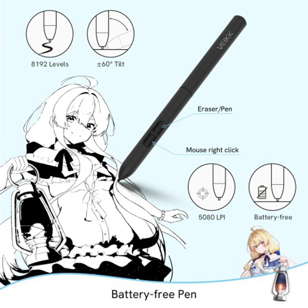 VEIKK Creator A30 Drawing Tablet – Advanced Digital Art Tool for Designers and Creators - Image 7