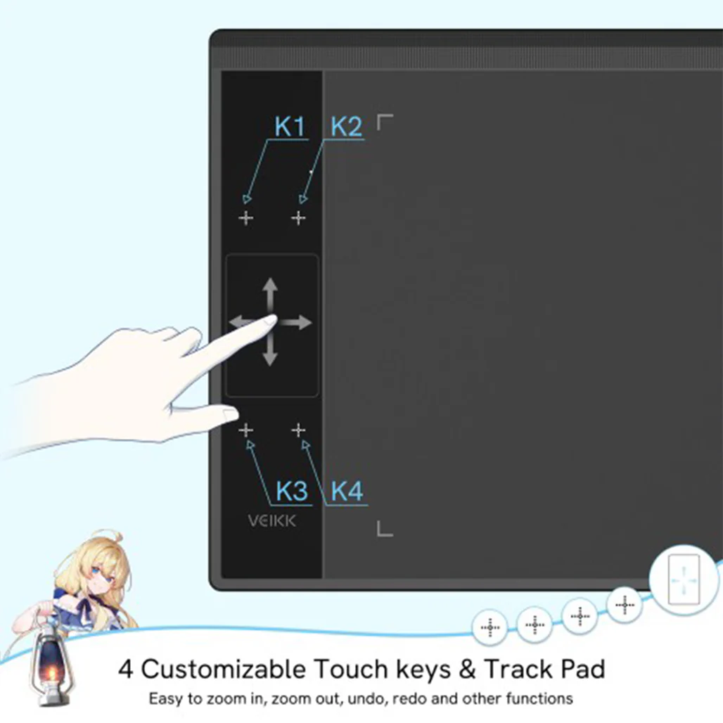 VEIKK Creator A30 Drawing Tablet – Advanced Digital Art Tool for Designers and Creators - Image 8