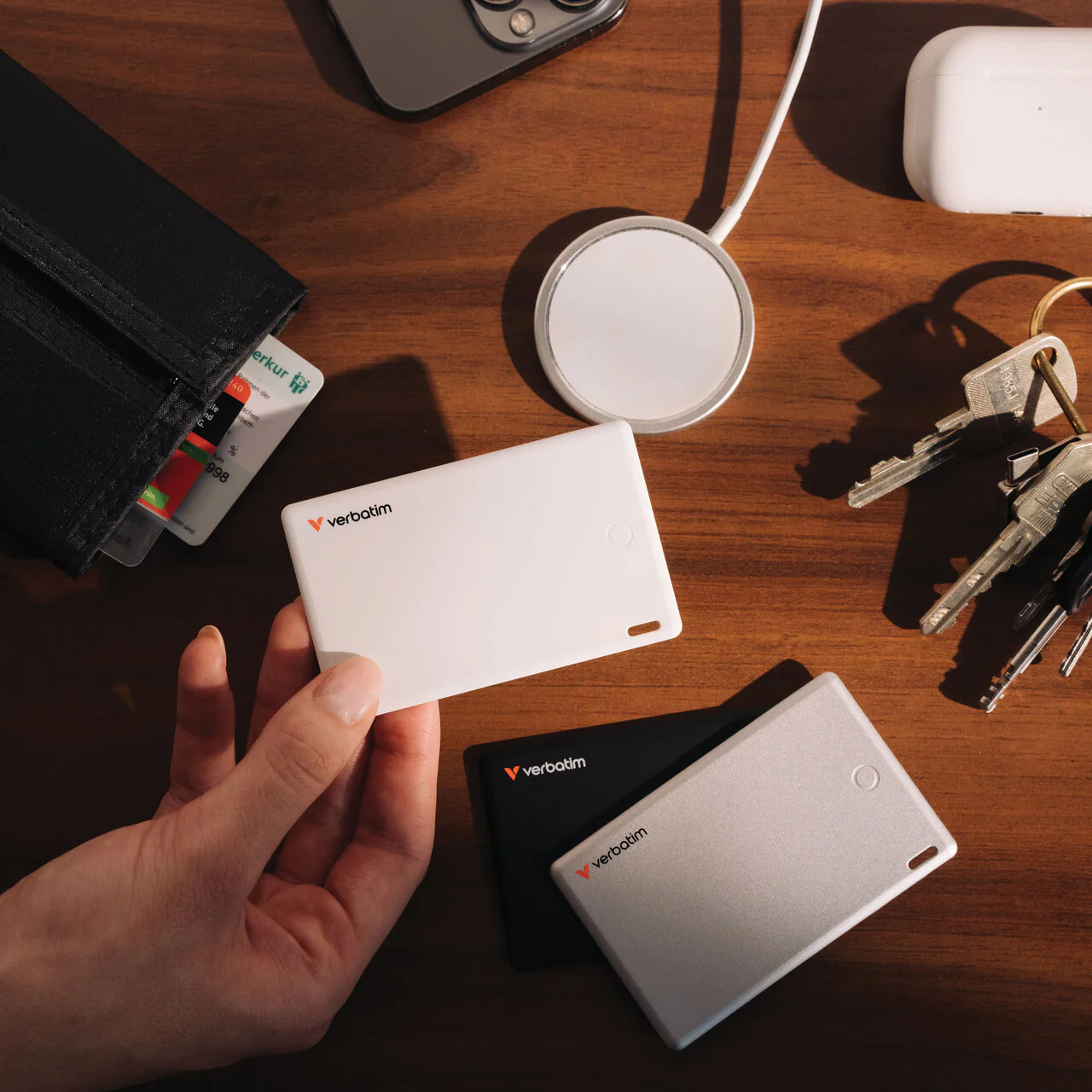 Verbatim My Finder Bluetooth Card – 3-Pack – Black, Silver, White - Image 6