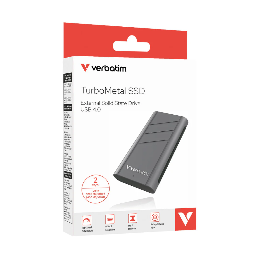 Verbatim TurboMetal SSD USB4 2TB - up to 3700 MB/s read and 3600 MB/s write - Image 8
